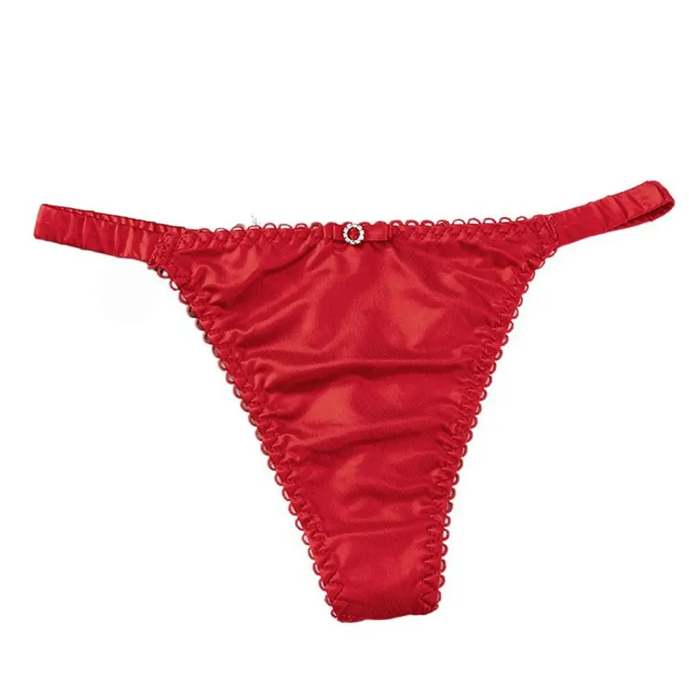 Naadloos ondergoed voor vrouwen onderbroeken sportslipjes lage taille dunne riem satijnen slips vrouwelijke lingerie strik slipje vrouwen string