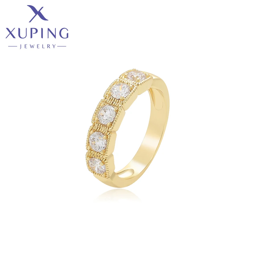 Xuping Jewelry Fashion New Design Ring with Gold Plated for Women Wedding Party Gift 14R2411711