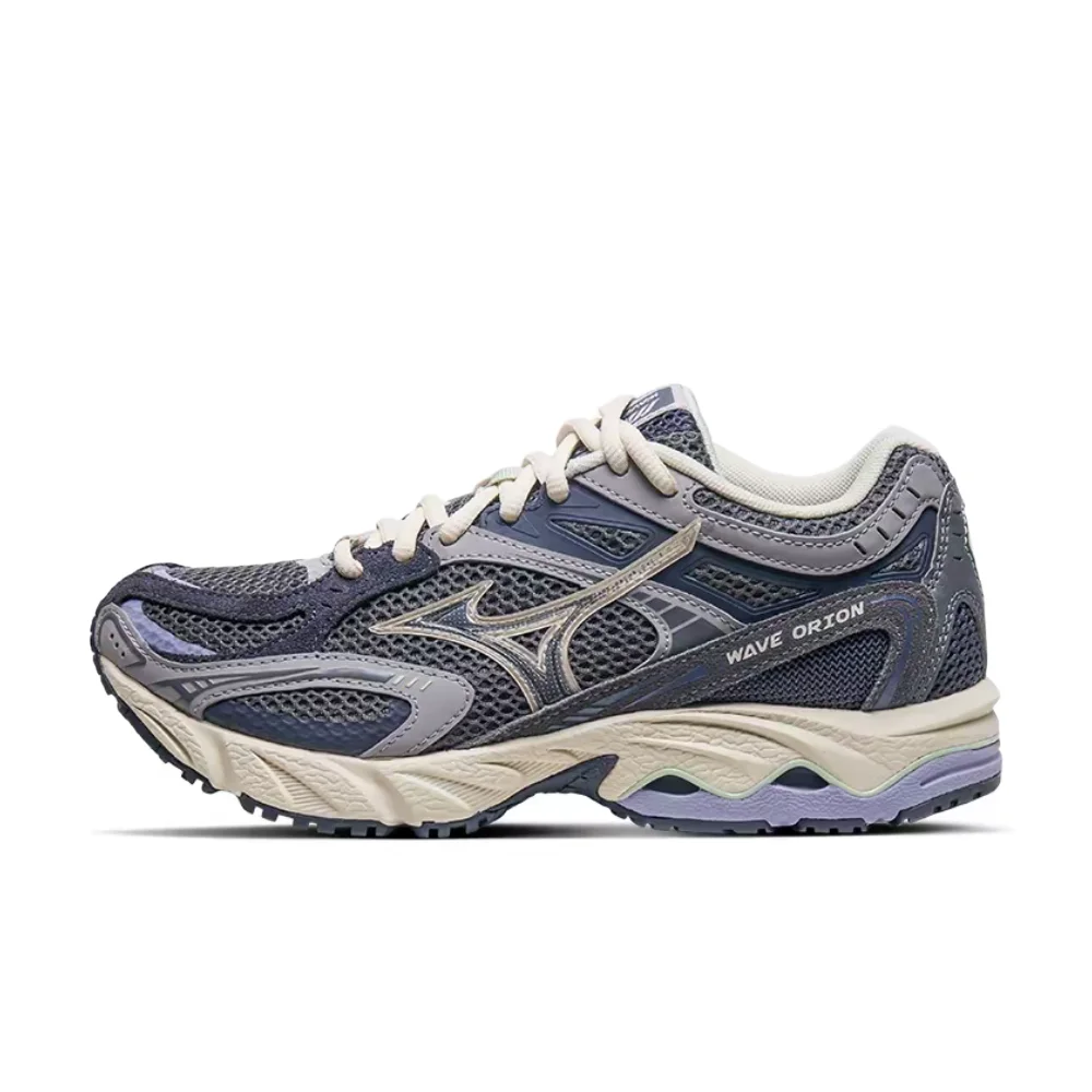 Mizuno Wave Orion Unisex Low-Top Retro Running Shoes  Purple, Chunky Non-Slip Sole, Durable & Breathable Mesh D1GH232107