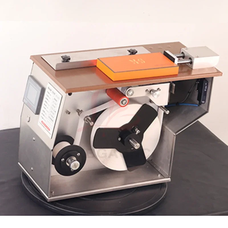 

-TBJ90 Anti-Tamper 90-Degree Fiber Sensor Sealing for Makeup Boxes: Right-Angle Sealing and Labeling Machine with Transparent Ca