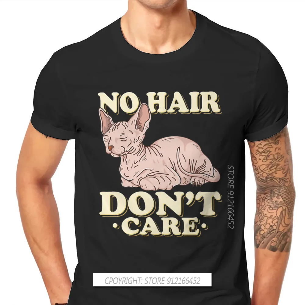 No Hair Sphinx Hip Hop TShirt Canadian Hairless Cat Sphynx Printed Tops Comfortable T Shirt Male Unique Gift Idea