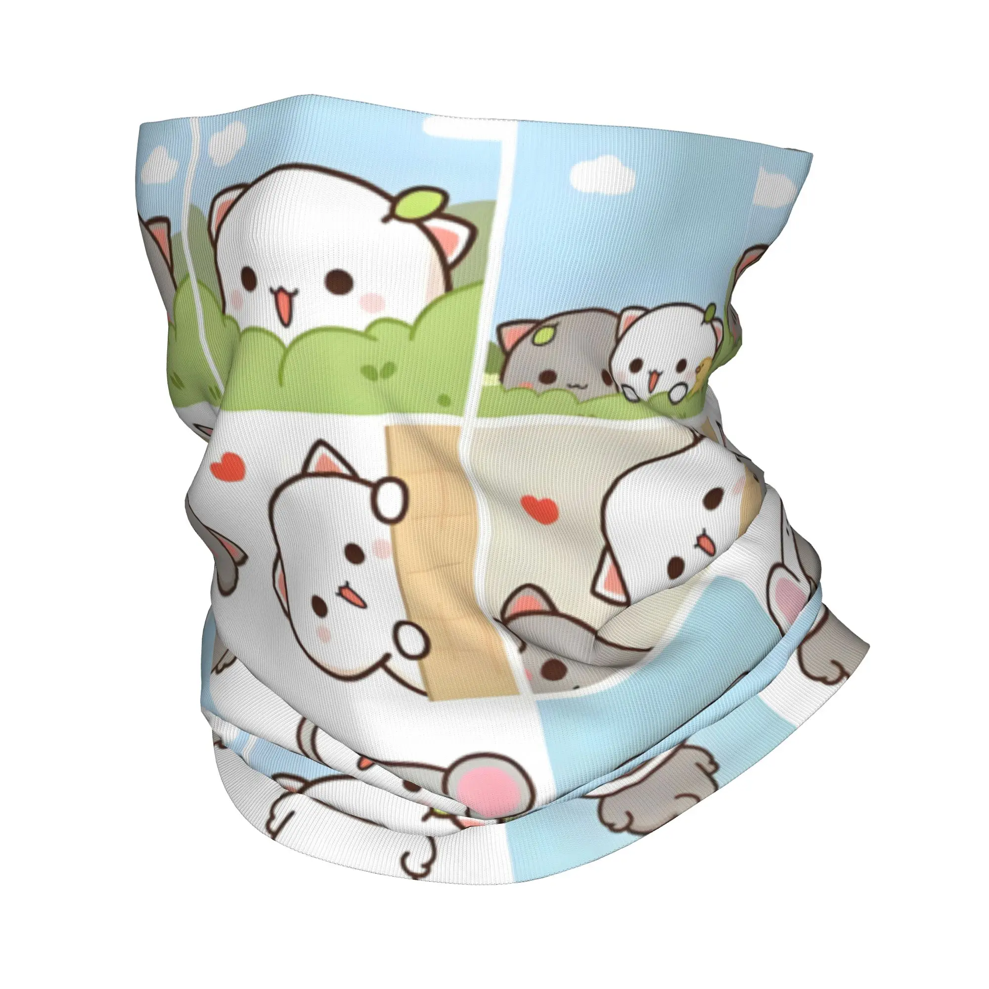 

Персик и Гома мультфильм Бубу Дуду Медведь Панда Бандана Шея Гетры УФ-защита Шарф для лица Чехол Аниме Повязка на голову Трубка Балаклава