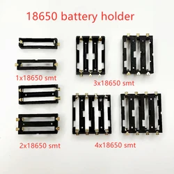 18650 SMD opakowanie na baterie futerał do przechowywania 18650 SMT pojemnik na baterie pojemnik Power Bank z brązowymi kołkami akumulator SMT 1X 2X 3X 4