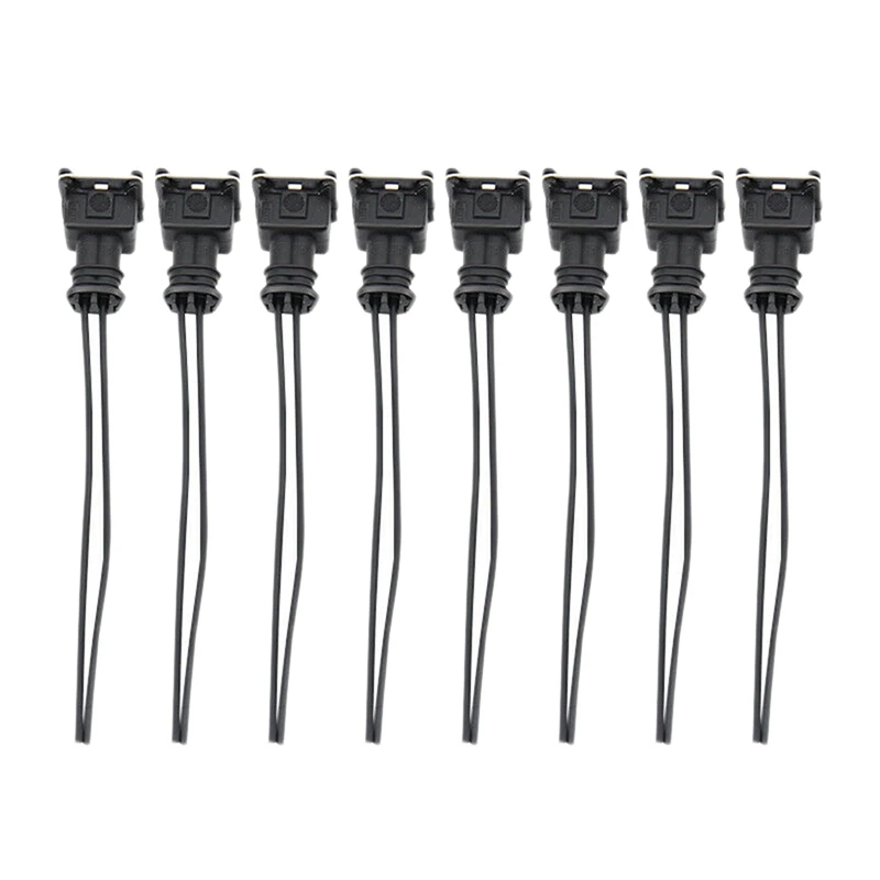 16Pcs Fuel Injector Connector Wiring Plugs Clips For EV1 OBD1 Pigtail Cut & Splice