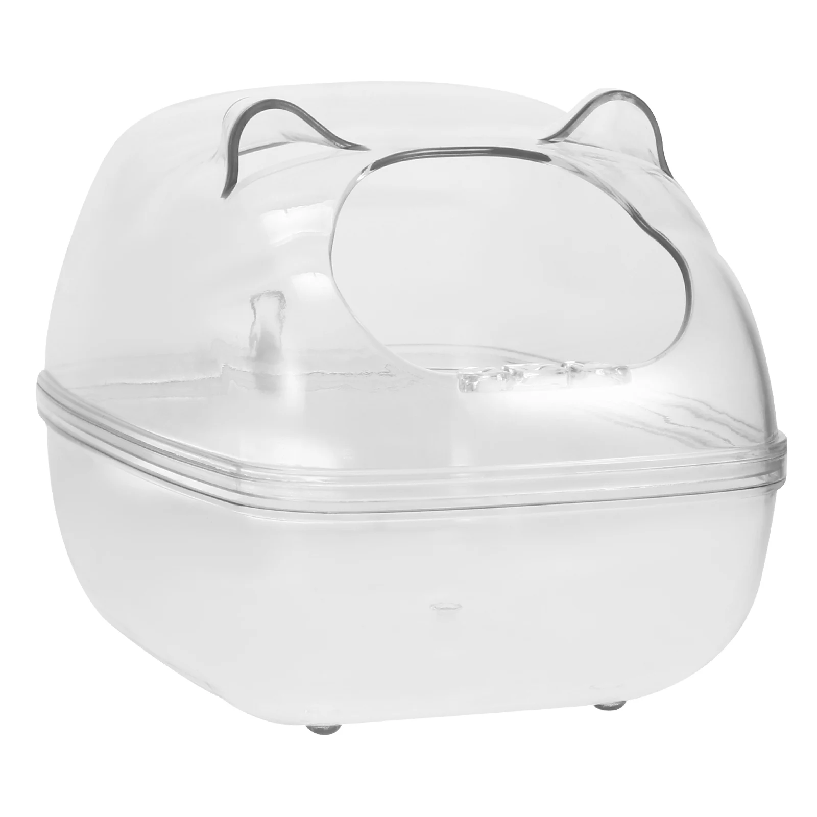

Hamster Bath Transparent Small Pet Basin Guinea Pig Small Pet Bath Container Bins Easy Clean Durable Plastic House Tub