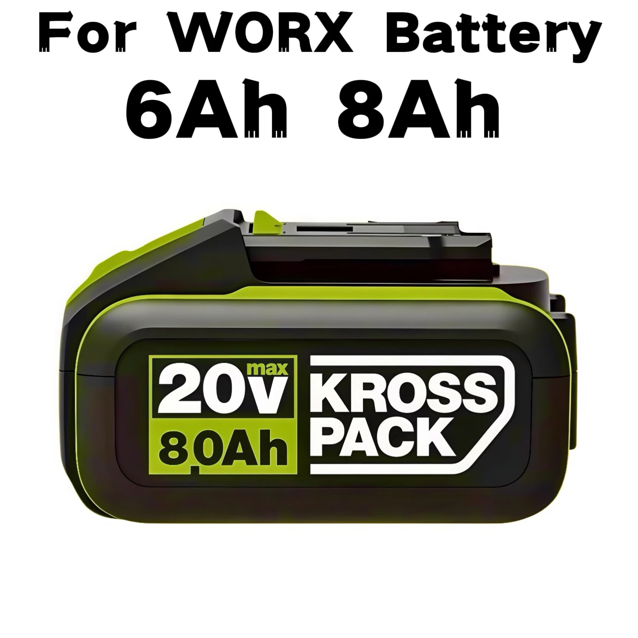 

20V 6000/8000mAh Replacement Lithium-ion Battery for WORX WA3551 WA3551.1 WA3553 WA3641 WX373 Power Tool