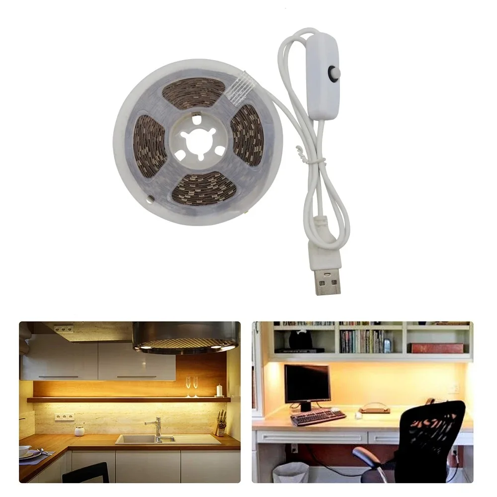 

WD301C 5V USB LED Strip Lights 2835 Tape Diode LED Neon Night Light With Switch for Room TV
