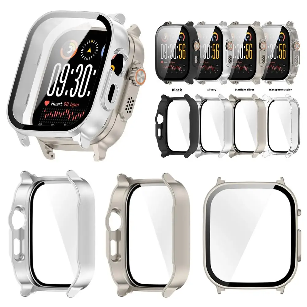 Glass+Case For Realme Watch 5 Tempered Glass Screen Protector & Hard PC Bumper Full Cover Protective Shell For Realme Watch 5