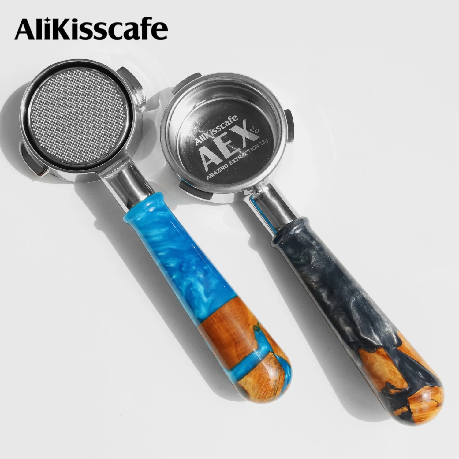 AliKisscafe 58mm Coffee Bottomless Portafilter Naked Double Spout Gaggia E61 Hibrew Breville Espresso Accessories Barista Tools — купить у AliExpress WW