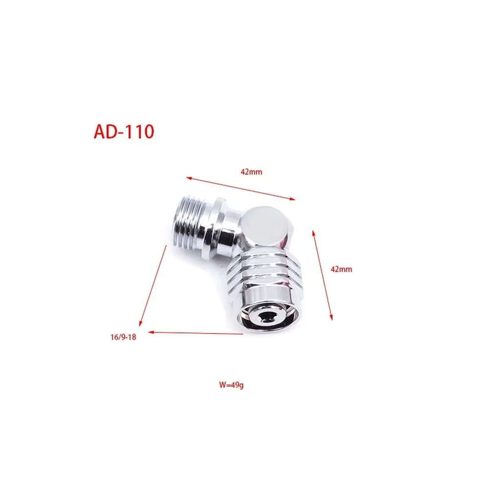 Rotating Scuba Regulator Adapter Compatible with Standard 9 16 18 Thread Regulators for Secure For BCD Diving Equipment Setup
