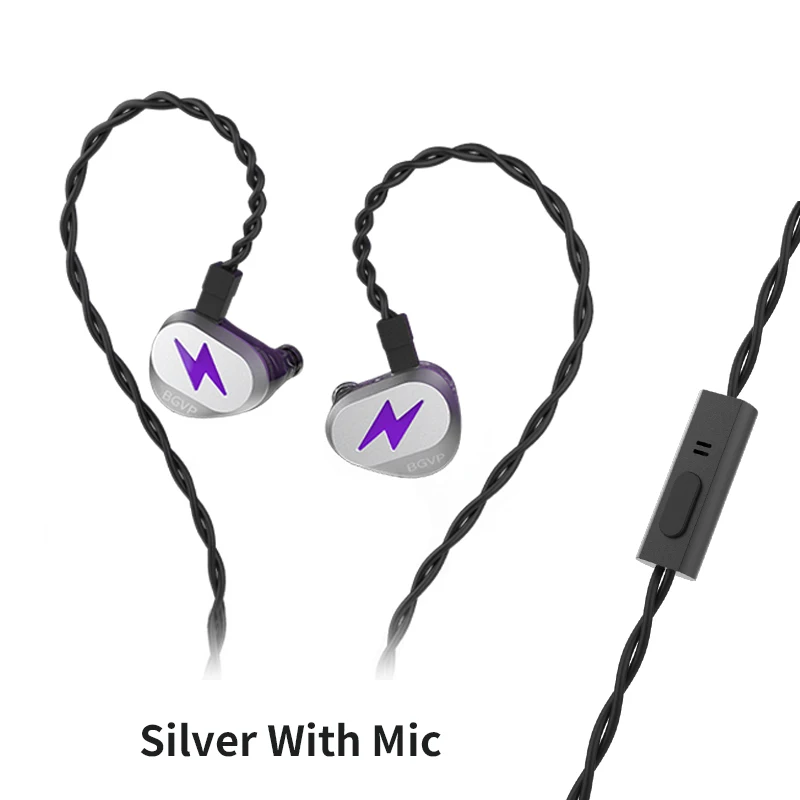 BGVP Light Gaming Oordopjes 2DD + 1 Planar 3 Drivers HiFi IEM Bedrade Gaming Oordopjes met DAC Game Headset