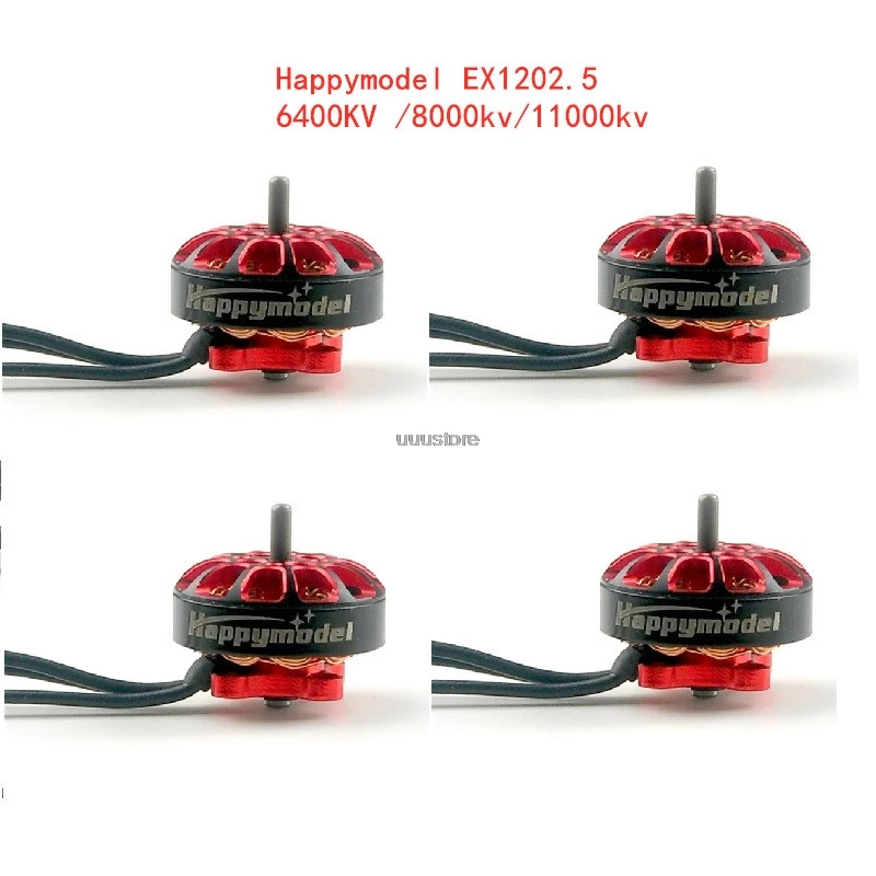 Happymodel 1/2/4 PCS  EX1202.5 1202.5 6400KV 11000kv 8000kv 2-3S Brushless Motor for RC FPV Racing Drone Crux3 Babytooth