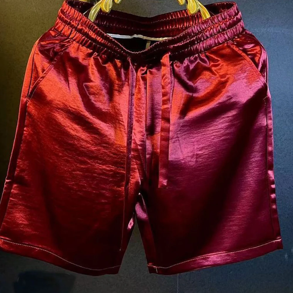 2026 Summer New Men's Straight Leg Shorts American Retro Fashion Trendy High Street Loose Simple Casual Breathable Men's Bottoms