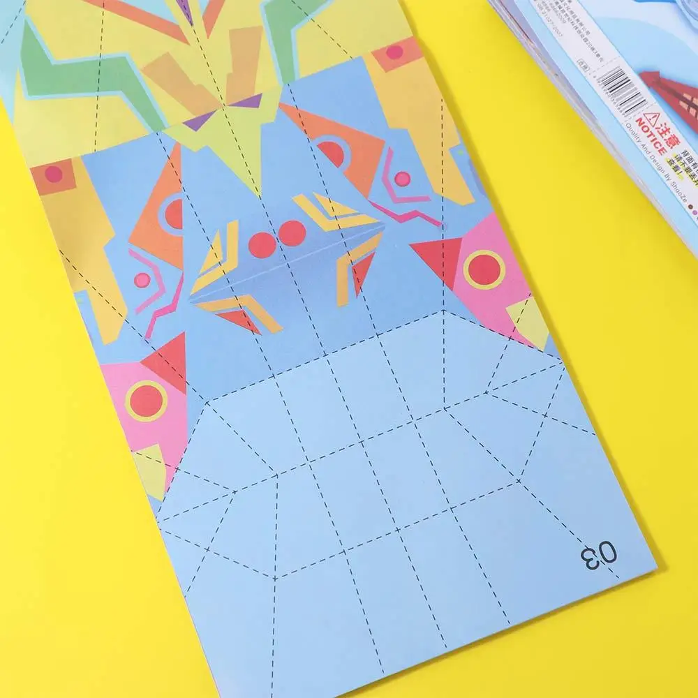 Juego de papel de colores hecho a mano, aprendizaje artístico, avión Montessori, Origami, dibujos animados en 3D, avión de papel versátil