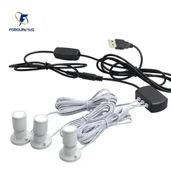 Mini faretto per armadietto a LED dimmerabile da 1 W Faretto da incasso USB 5 V per esposizione modello Bancone Armadietto per vino Kit garage Scaffale per vetrine