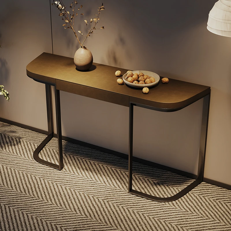 

Italian Simple Console Tables Entryway Luxury Modern Minimalist Console Tables Trendy Elegant Table D'entrée Furniture Home