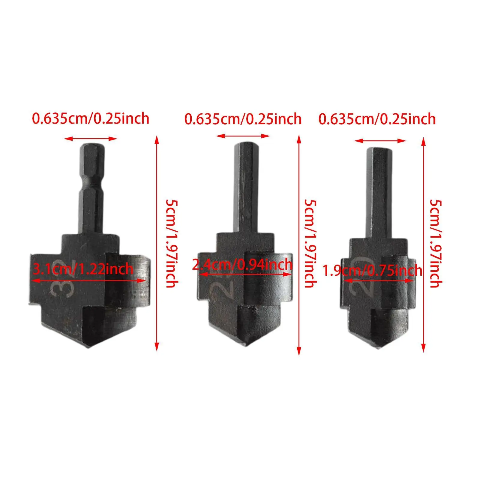 PPR Lifting Stepped Drill Metal Drill Adapter Hexagon Shank Tube Repair Puncher for Water Pipe Installation