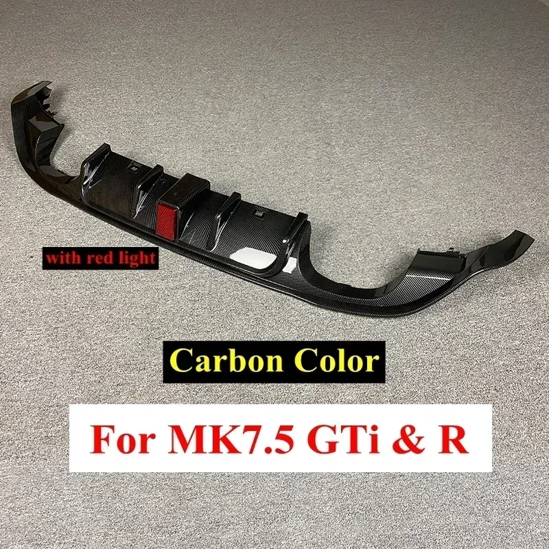 Voor Volkswagen Golf 7.5 Gti Mk7.5 Gti Tcr Auto Achterbumper Diffuser Achterzijde Splitter Spoiler Lip Voor Mk7.5 Golf 7.5 Standaard