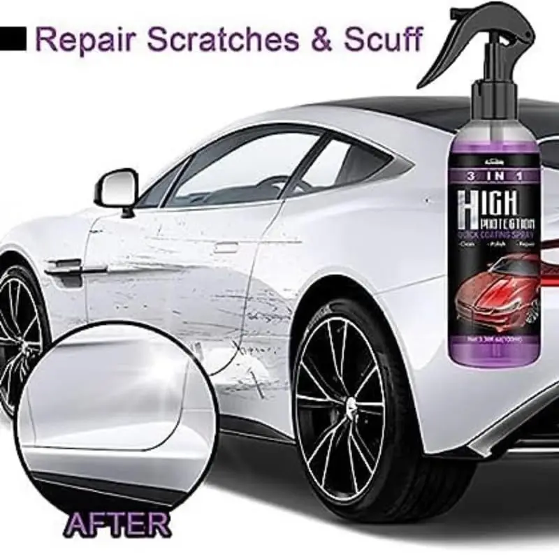 Fix Car Scratches, Repel Water – 3-in-1 Ceramic Nano Spray for DIY Car Care Anywhere