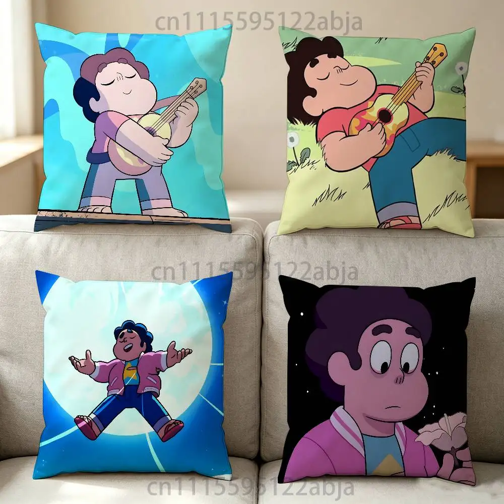 S-Steven universe Throw Pillow Case 50x50cm DIY Square Pillowcase Square Office Cushion Cover