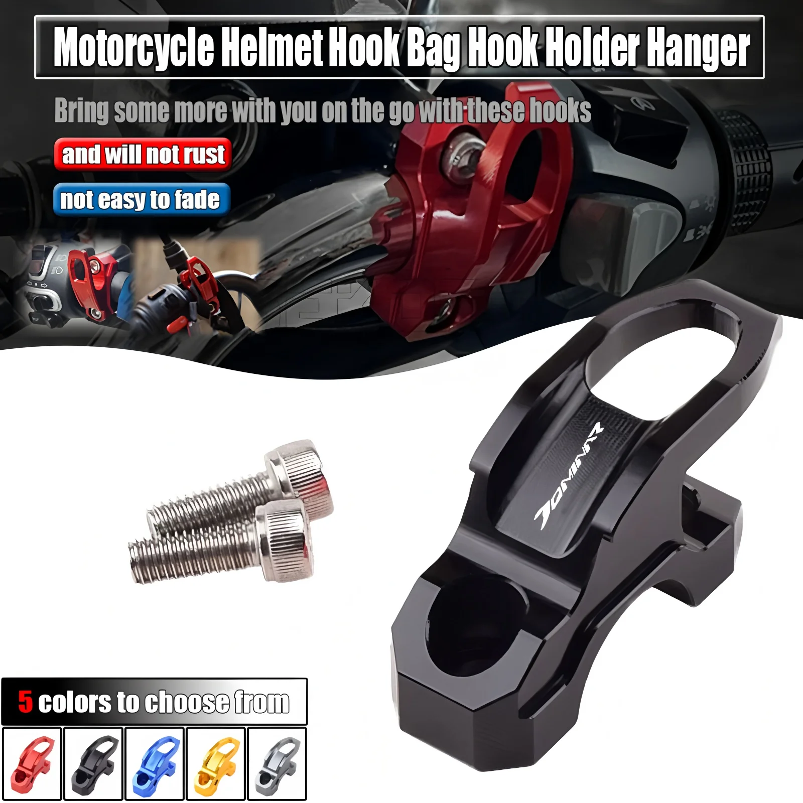 

For Bajaj Dominar 250 400 Dominar400 Dominar250 Motorcycle Accessories Helmet Hook Single Holder Hook Luggage Bag Hanger