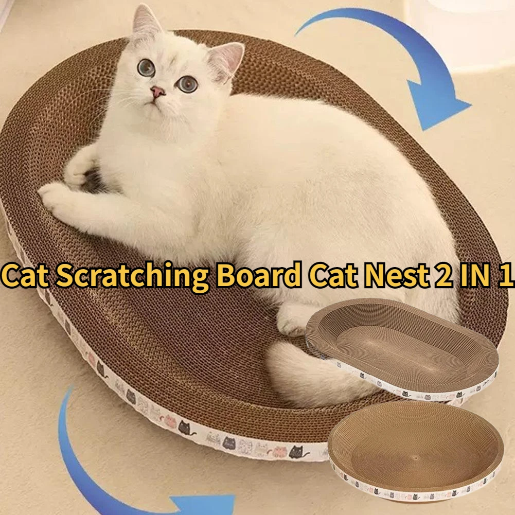 Cat Interactive Toy Rascador Para Gatos Cat Scratching Board Cat Scratcher Corrugated Cardboard Claw Grinding Cat Bed Nest