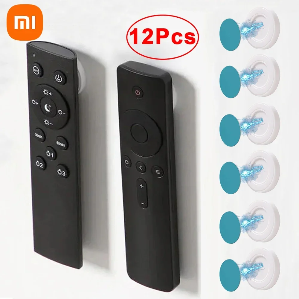 Xiaomi 12pcs Magnetic Hooks Wall Mounted Remote Control Magnet Holder Key Anti-Lost Router Socket Organizer Hook Mi Home Storage