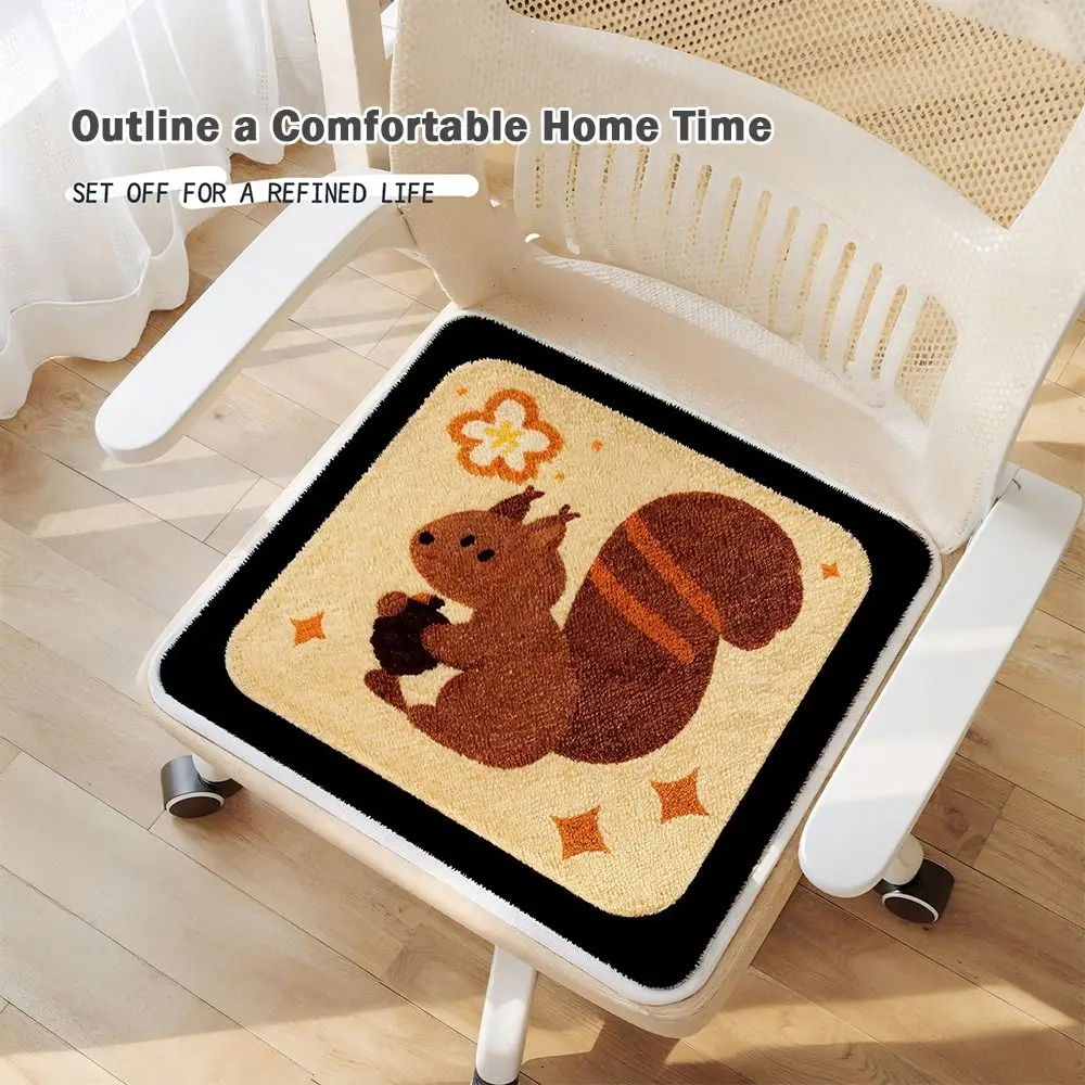 40x40cm Chair Cushion Anti-slip Imitation Cashmere Dining Chair Pad Comfortable Breathable Kitchen Chair Pad Home Seating