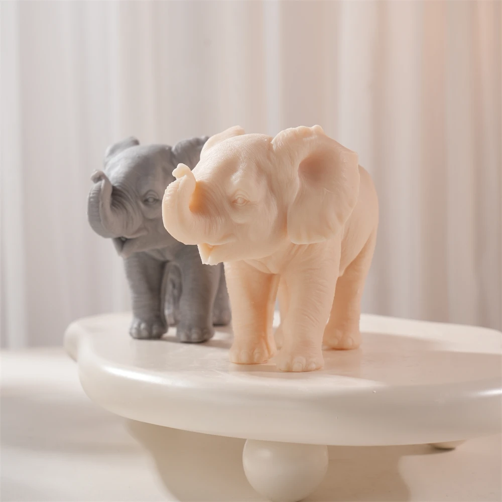 Walking Elephant Candle Mold Animal Elephant Soy Wax Silicone Mould Animal Lover Home Garden Home Tabletop Decor - Image 4