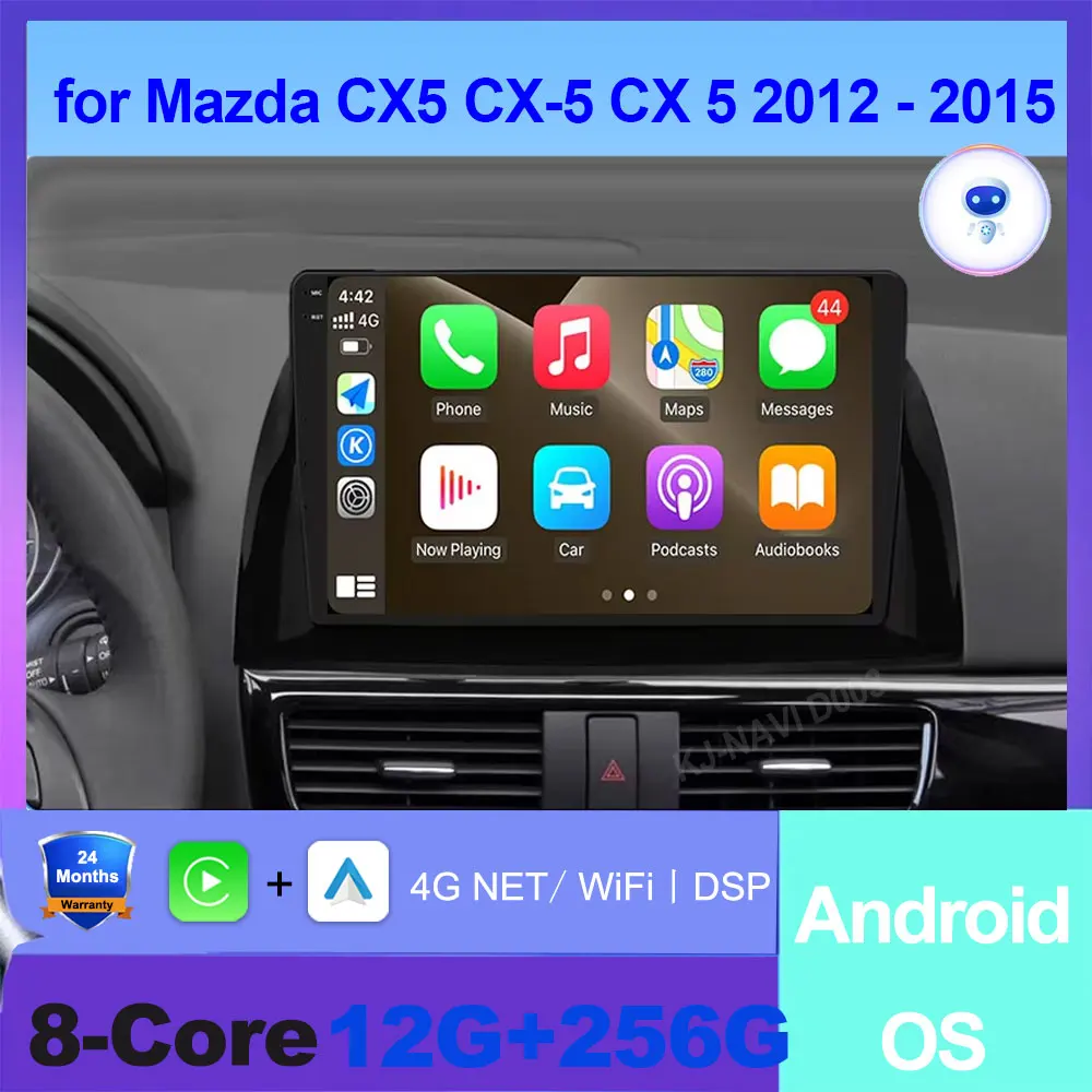 

Android 14 Carplay Auto Car Radio Multimedia Video Player Navigation GPS For Mazda CX5 CX-5 CX 5 2012 - 2015 SWC BT DSP Fan Tool