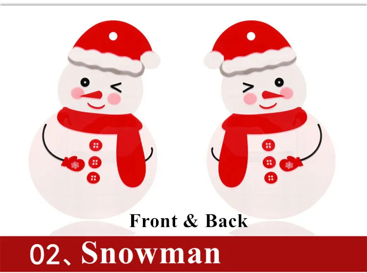 

100PCS Plastic Christmas Gift Packaging Ziplock Bag DIY Xmas Child Kids Toys Gift Socks Party New Year Tree Decoration Pouches