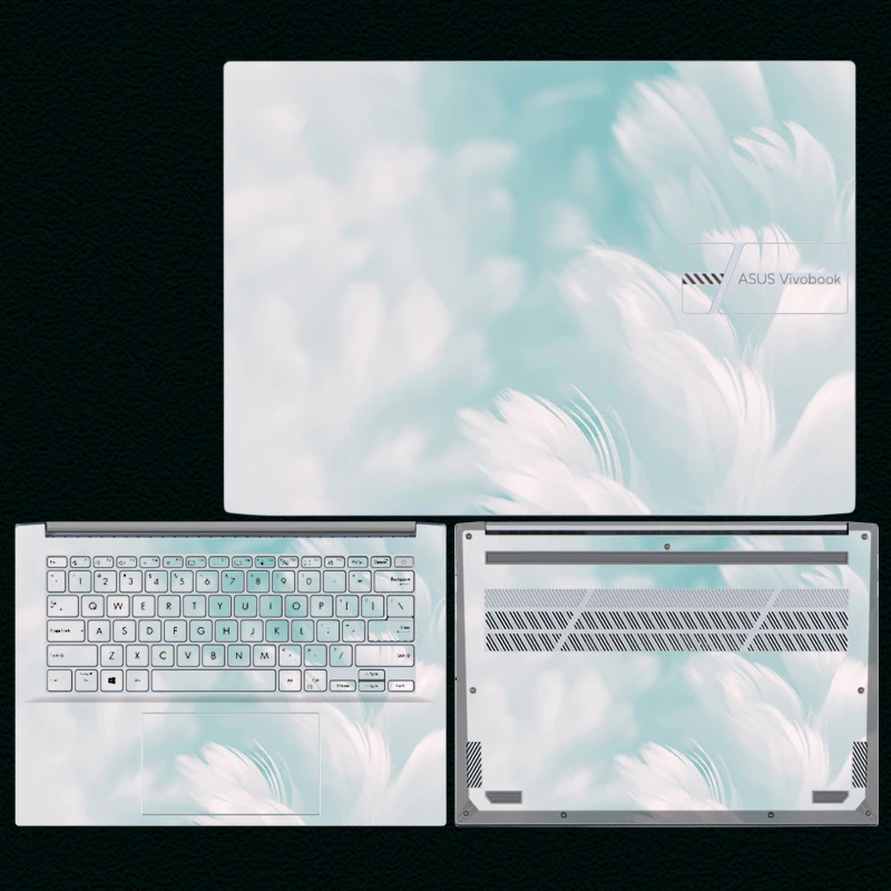 Imagem -06 - Capa de Pele de Laptop Personalizada para Asus Vivobook Decalques de Vinil Pré-cortados Adesivos Removíveis E1504fa M7600q N7600p M6500q E1504g