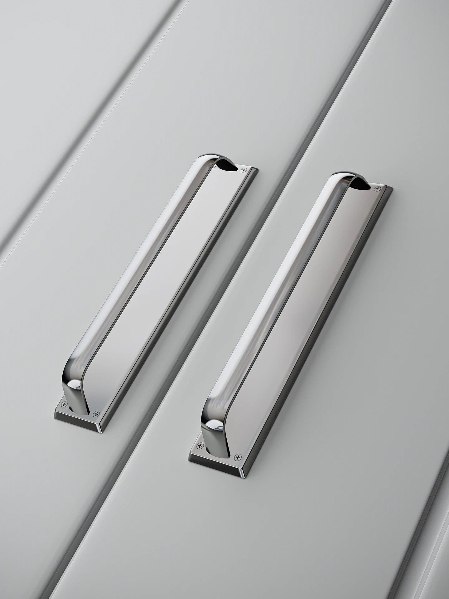 Dooroom Massiver Messing-Schrankgriff im Bauhaus-Design, Möbelgriffe für Küche, Schuhbox und Schubladen