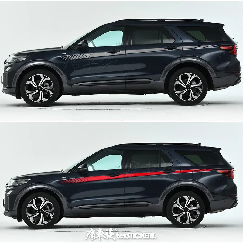 

Car Vinyl Stickers FOR Ford Explorer Body Side exterior fashion customization sports Decals