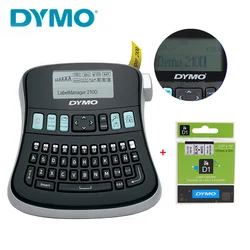 DYMO LM-210D Label Printer LabelManager 210D for D1 Label Ribbon Cassette Tape 6mm/9mm/12mm 45013 45023 40913 43613 label Tape