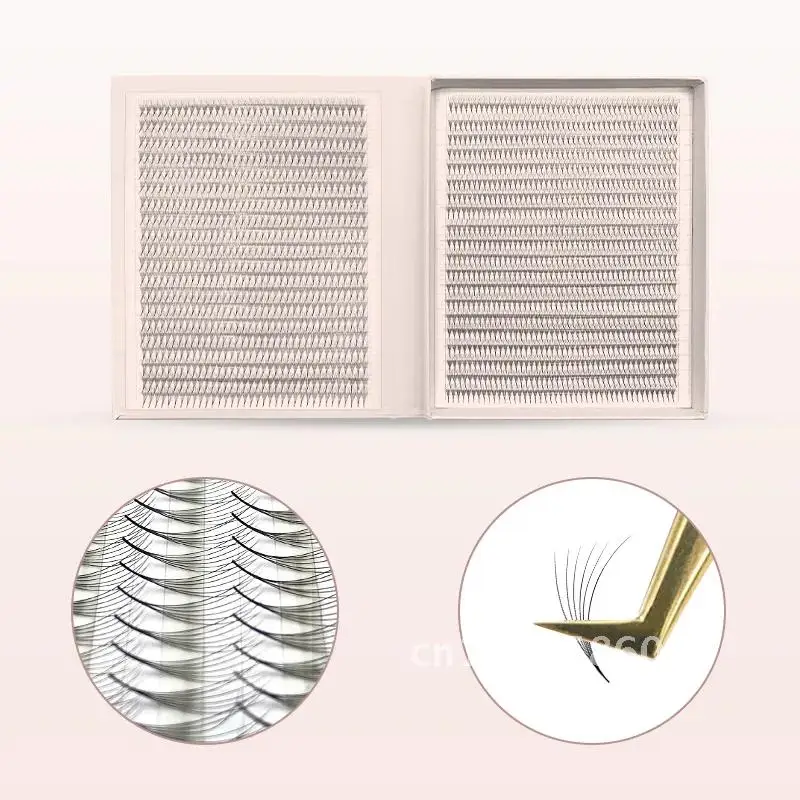 แคบ 2400 แฟนขนตา XXL Mega ถาด Premade แคบขนตาฐาน Pointy พัดลม Extensions Ultra แฟน Promade อุปกรณ์ Dark