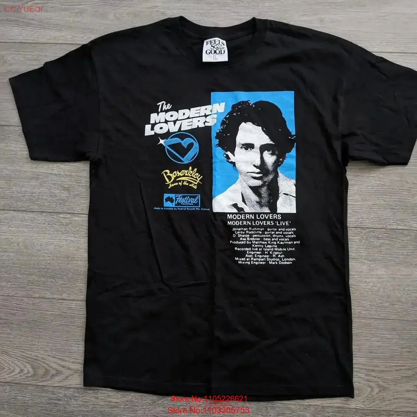 The Modern Lovers T shirt Feels So Good Jonathan Richman vintage Washed Stretched homme graphic fashion Comfortable vintage