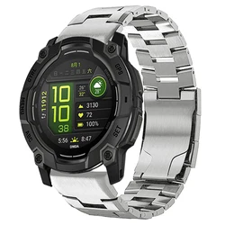 1PCS Watch Strap for Garmin Instinct 3 2X 45mm 51mm/Fenix 8 E 7 7X Pro Tactix8 QuickFit Titanium Metal Bracelet 22mm 26mm Band