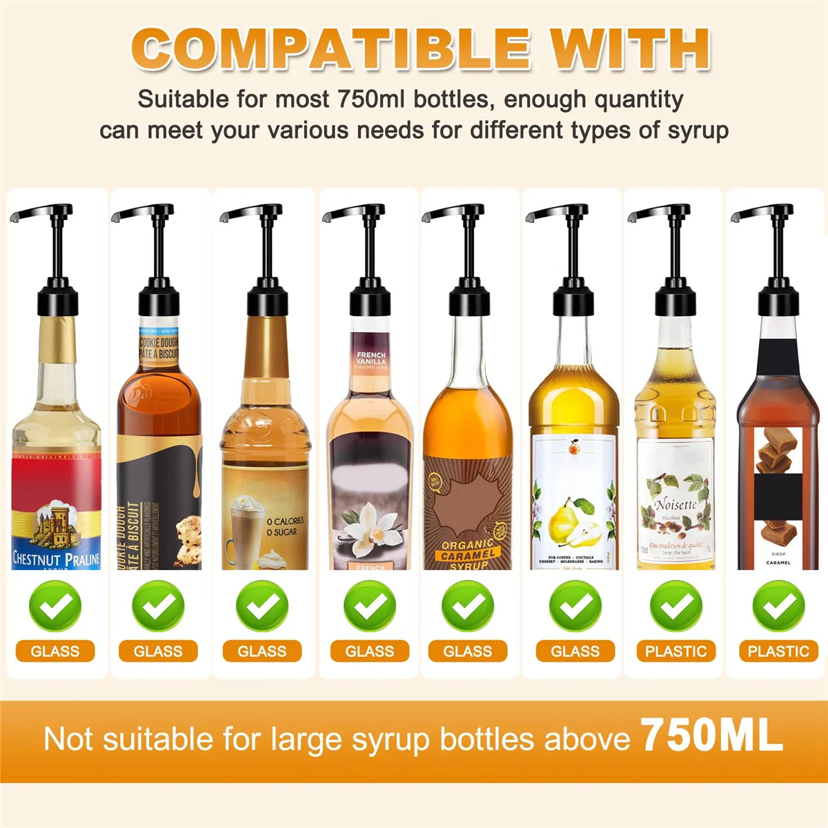 Bomba De Xarope Para Café Líquido, Acessórios De Cozinha, Garrafa De Suco, Saboneteiras, Preto, 5Pcs