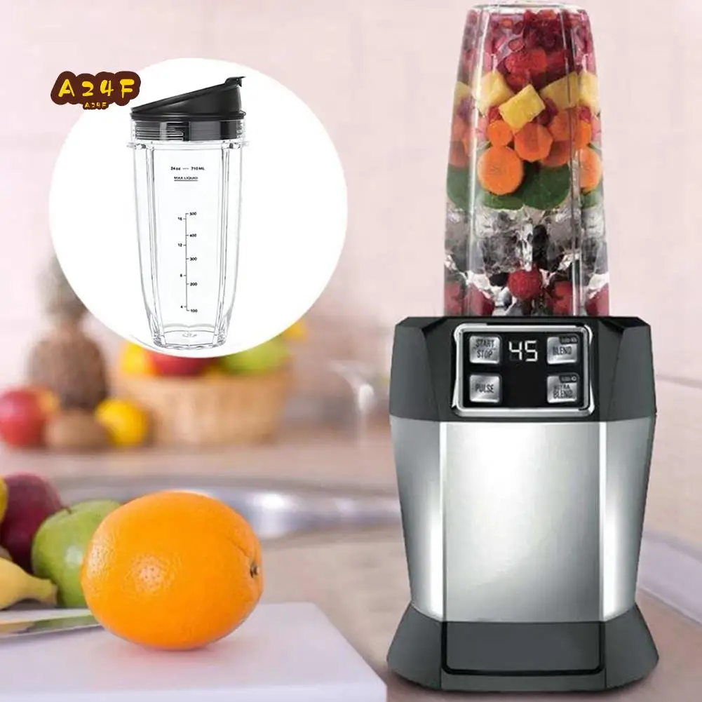 

A24F-Blender Cup Replacement For Nutri Ninja Blender Cup, Blender Replacement Parts, Blender Parts (24 Oz/710 Ml)