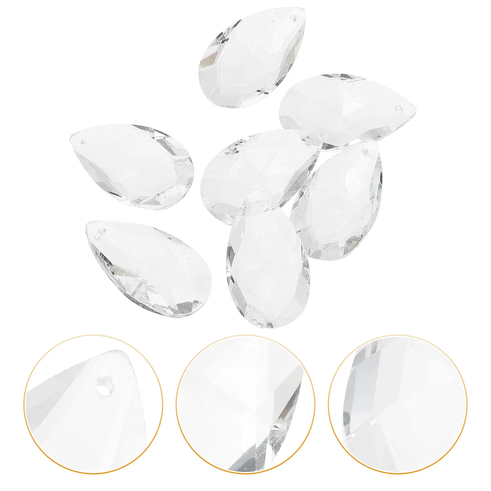 

24 Pcs Home Accessories Window Crystals Hanging Decorations Chandelier Lamp Drops