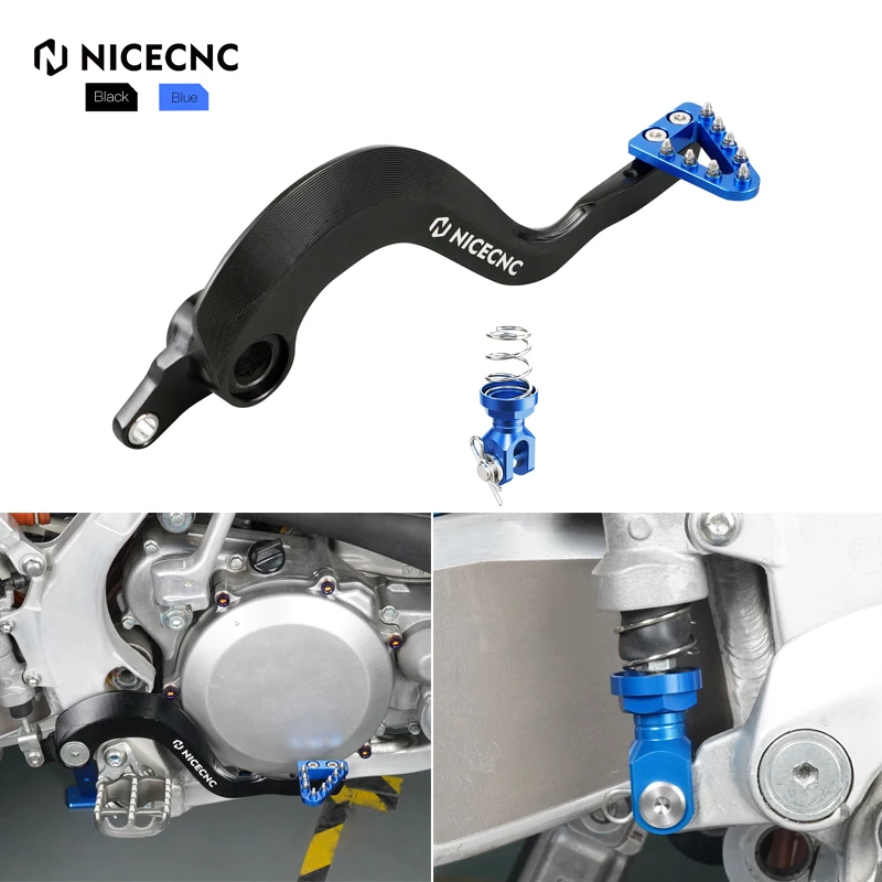 

NICECNC For Yamaha YZ125 YZ250 2009-2024 YZ125X YZ250X 2020-2023 Adjustable Forged Brake Pedal Lever & Rear Brake Return Spring