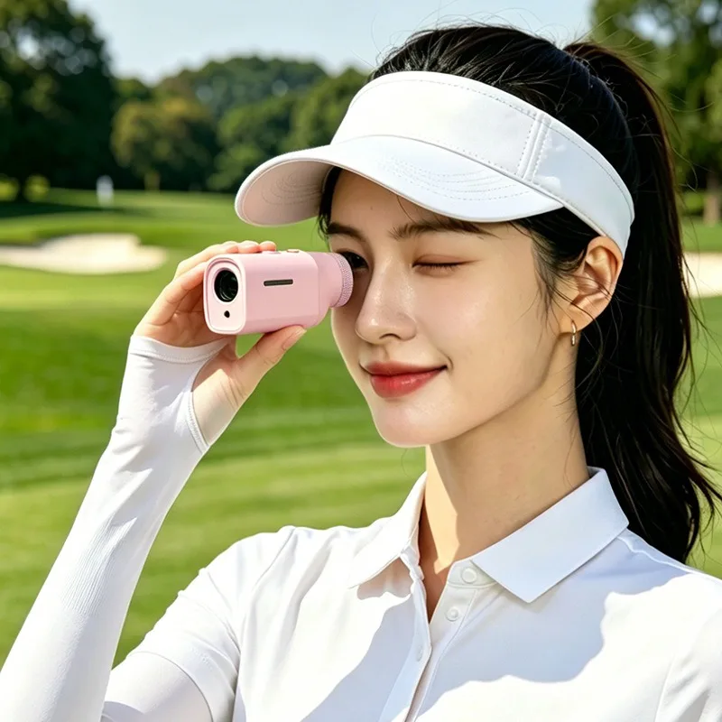 PGM Mini Golf Rangefinder 1200 Yard Pocket Laser Distance Finder Slope Compensation Magnetic Rechargeable 6X Golf Range Finder