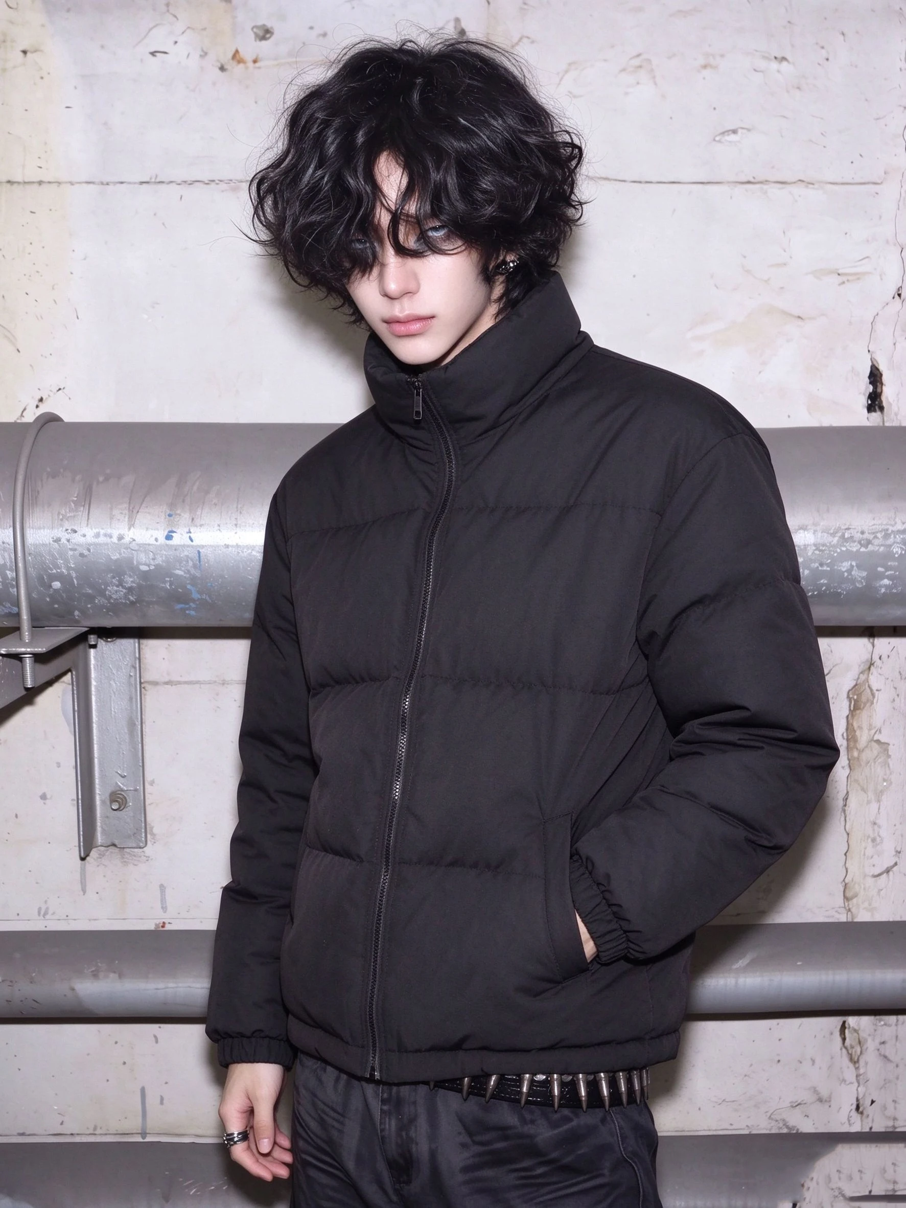 American Minimalist Large Size Stand Collar Cotton Jacket Men Winter Thick Warm Loose Casual Simple Match Cotton Clothes