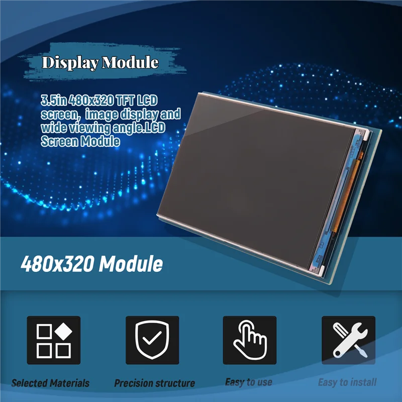 ABGN Display Module - 3.5 Inch TFT LCD Screen Module 480X320 For Arduino UNO & MEGA 2560 Board (Color : 1XLCD Screen)