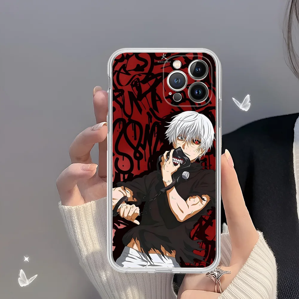 Tokyo Ghoul Kaneki Ken Phone Case for iPhone 16 15 8 7 6 6S Plus X SE XR XS 14 11 12 13 Mini Pro Max Mobile Case