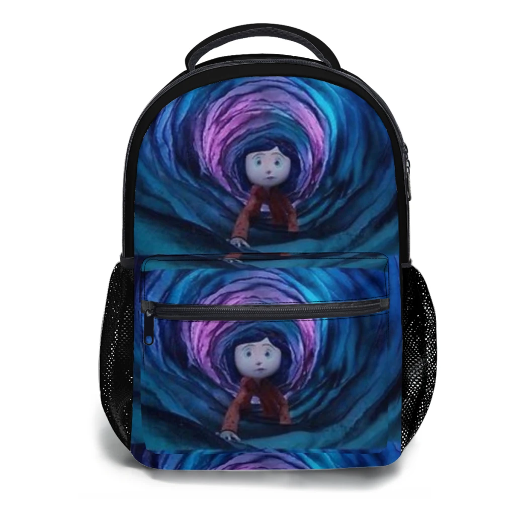 Nieuwe Modieuze Coraline Tunnel Rugzak Tas Grote Capaciteit Trendy Boekentas Multi-Pockets Verstelbaar 17Inch