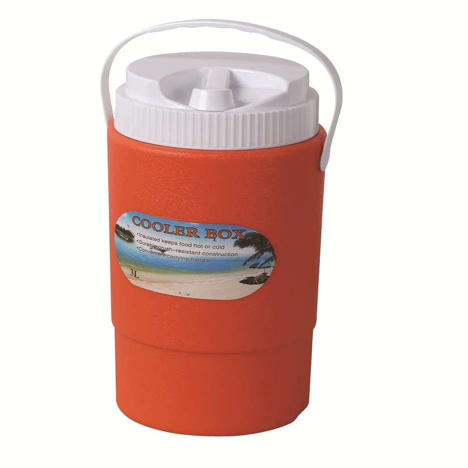 

Round Camping Cooler Box Set Portable Insulated Plastic Ice Chest Cooler Box Set With Handle