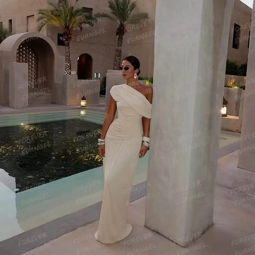 Abiti da sposa semplici Abiti da sposa sexy senza spalline con spalle scoperte da donna a sirena Abiti da sposa personalizzati senza maniche formali