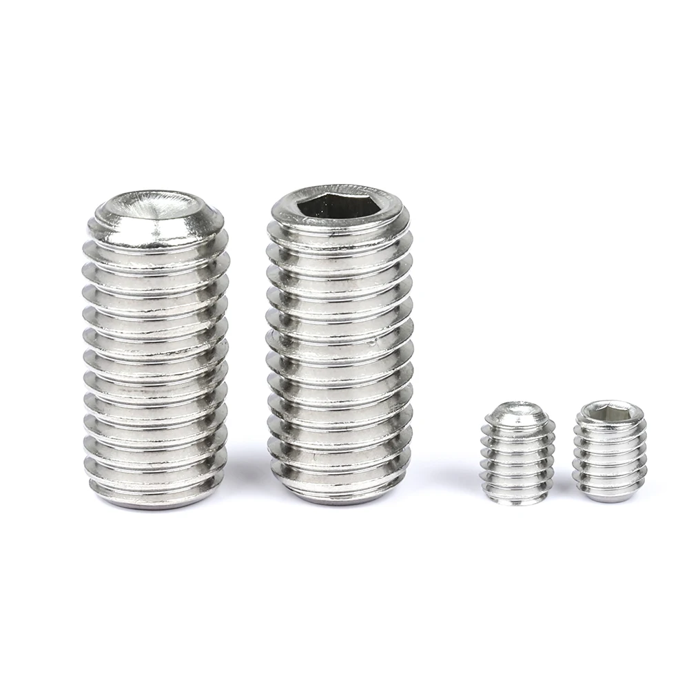 hex socket set screw cup point stainless steel m2 m3 m4 m5 m6 m8 m10 headless hexagon socket grub screw